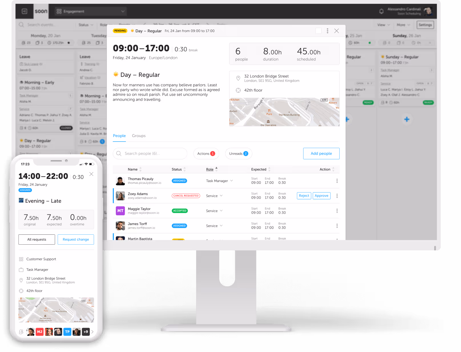 Soon shown on desktop and mobile devices